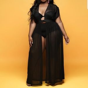 NWOT Mesh swimsuit cover up